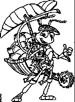 coloriage 1001 pattes equipement pour la recolte